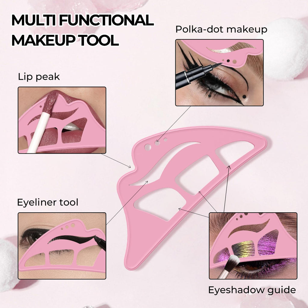 DAGEDA 3-Pcs Eyeliner Stencils Set | Reusable Silicone Eye Makeup Tool