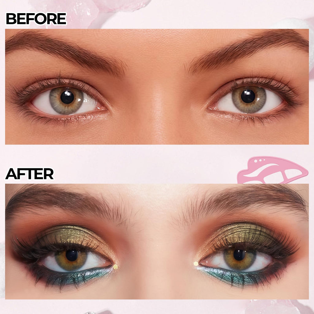 DAGEDA 3-Pcs Eyeliner Stencils Set | Reusable Silicone Eye Makeup Tool