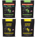 DAILY REMEDY 4-Pack Foot Soak Set – Extra Strength Tea Tree Oil & Citrus Detox | Made in USA
