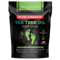 DAILY REMEDY EXTRA STRENGTH Tea Tree Oil Foot Soak with Epsom Salt – Made in USA, 16 oz