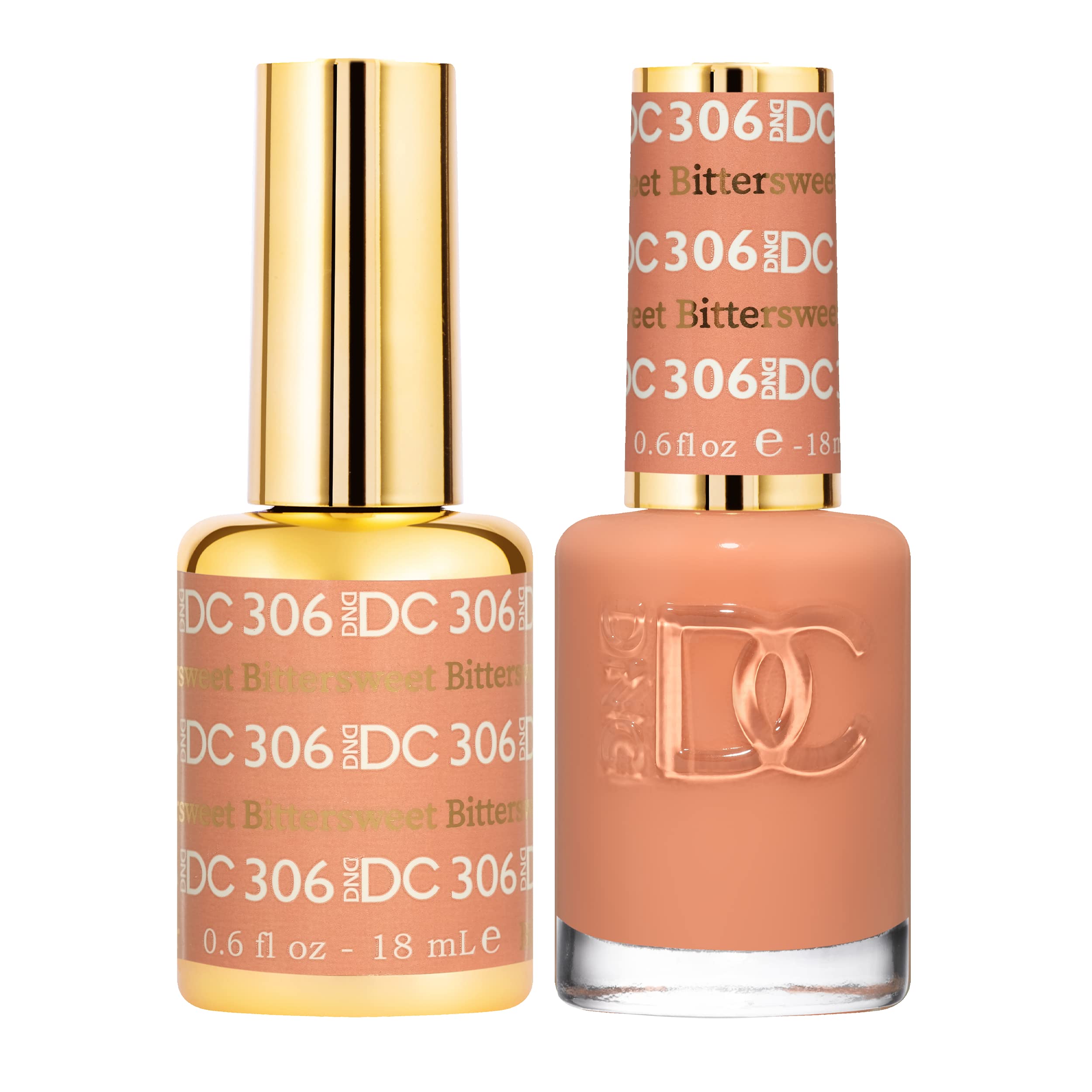 DAISY DND DND DC Gel Polish Set – Bittersweet 306, Beige Nude Collection | UV/LED & Air Dry