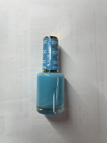DAISY DND DC Gel Polish Set – Blue Collection, UV/LED Gel Polish & Air Dry Lacquer (029 Blue Tint) | 0.5 fl oz