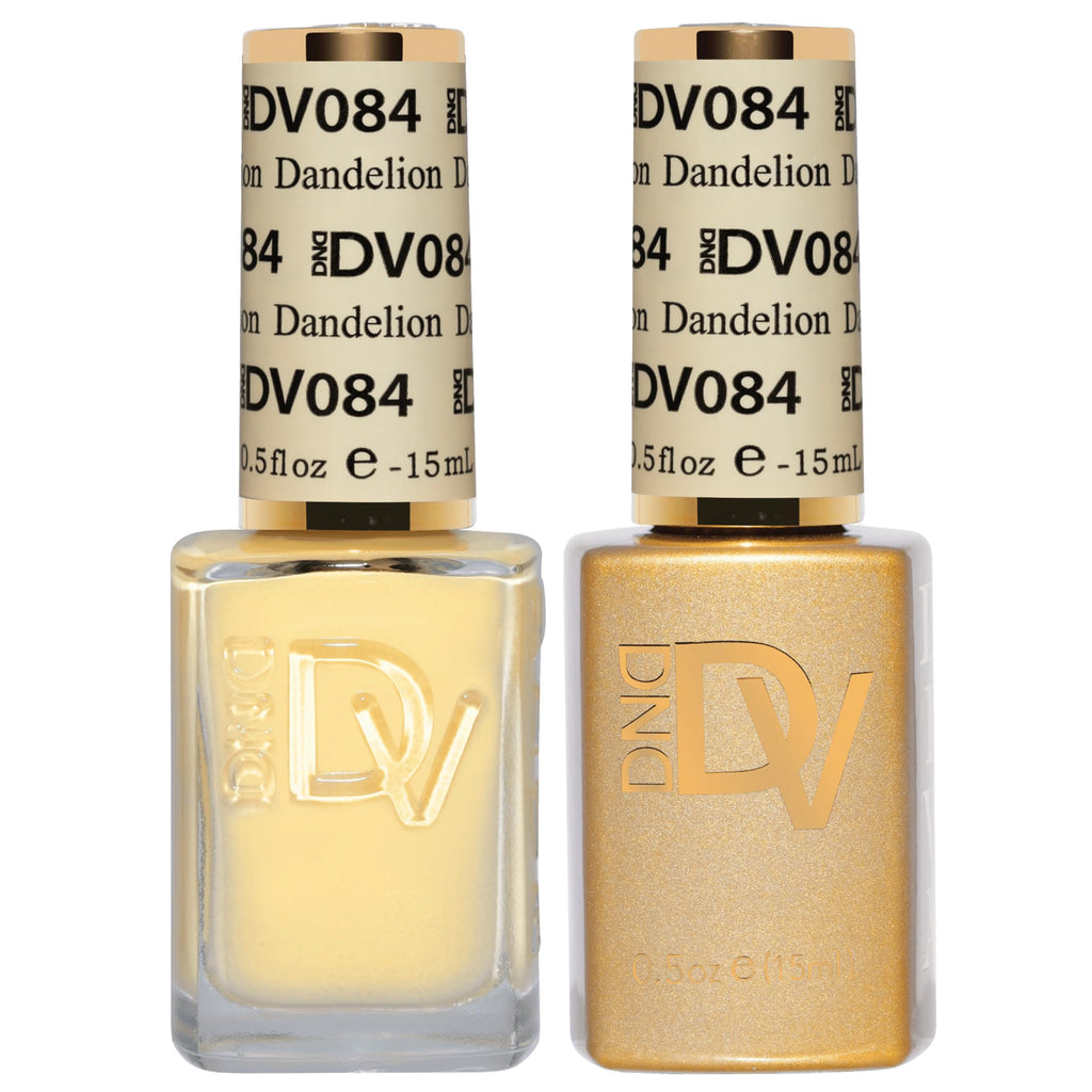 DAISY DND Coquette Collection Gel Polish Set 084 Dandelion | UV/LED Gel Polish & Air Dry Lacquer Duo (0.5 fl oz) - Chip-Free Finish