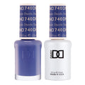 DAISY DND Gel Polish Set - Blue Collection 740 Dazzle (Gel + Lacquer Duo, 0.5 oz each)