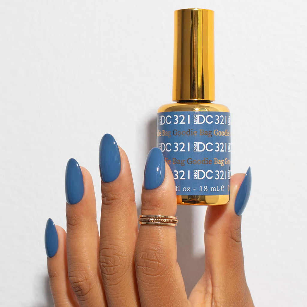 Daisy DND DC Gel Polish Set - Blue Collection, UV/LED Gel Polish & Air Dry Lacquer, 0.5 Fl Oz