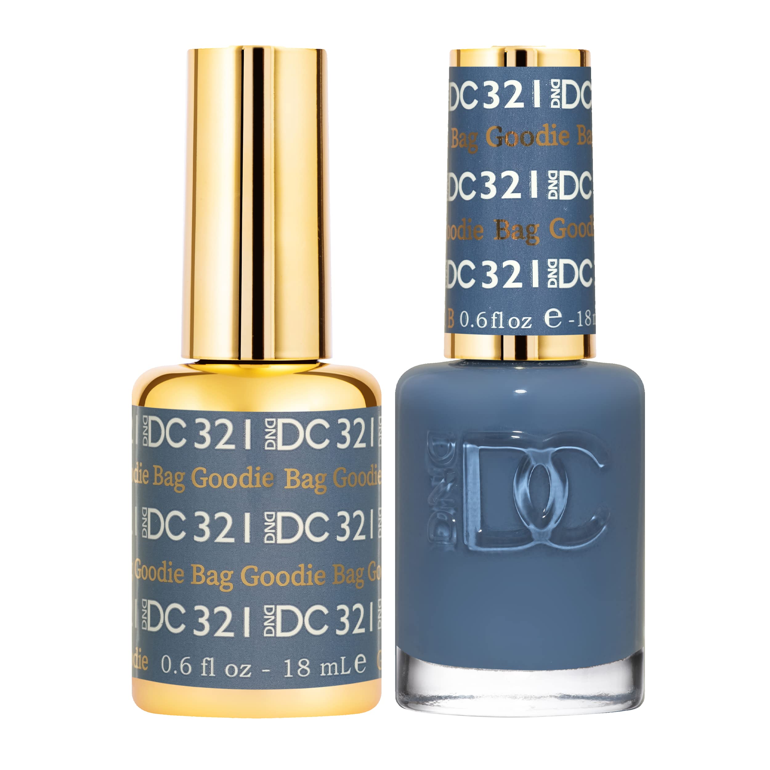 Daisy DND DC Gel Polish Set - Blue Collection, UV/LED Gel Polish & Air Dry Lacquer, 0.5 Fl Oz