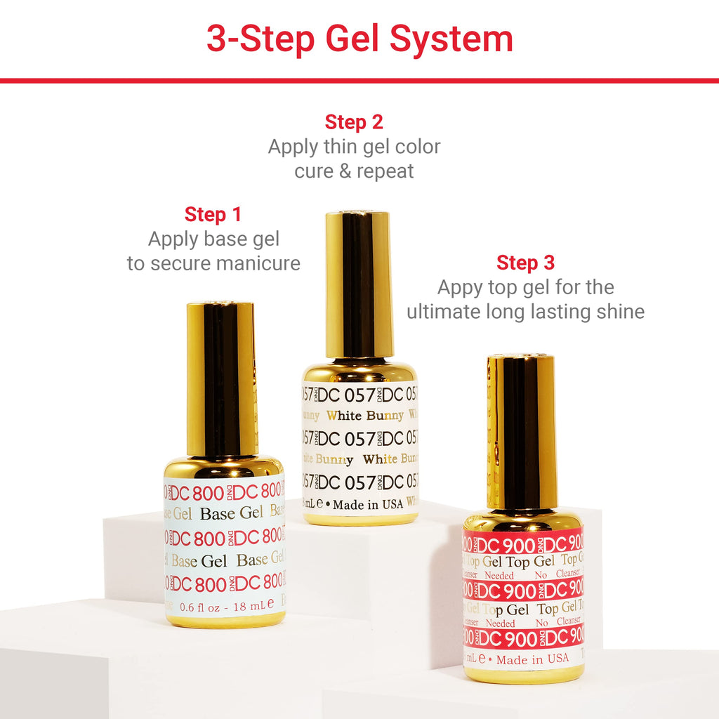 Daisy DND DC Gel Polish Set - Blue Collection, UV/LED Gel Polish & Air Dry Lacquer, 0.5 Fl Oz