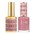 DAISY DND DC Gel Polish Set – Sandy Brown 040, UV/LED Gel + Air-Dry Lacquer, Chip-Free Duo