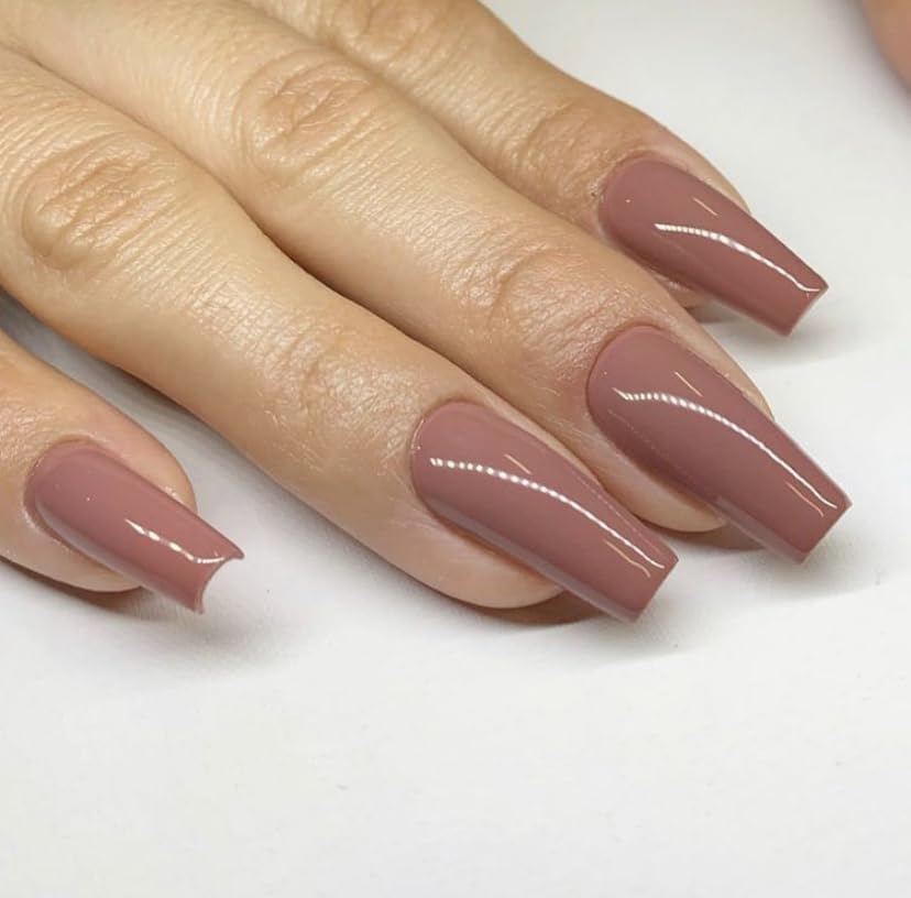 DAISY DND DC Gel Polish Set – Sandy Brown 040, UV/LED Gel + Air-Dry Lacquer, Chip-Free Duo