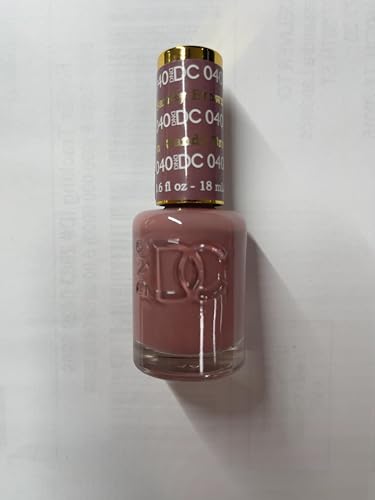 DAISY DND DC Gel Polish Set – Sandy Brown 040, UV/LED Gel + Air-Dry Lacquer, Chip-Free Duo
