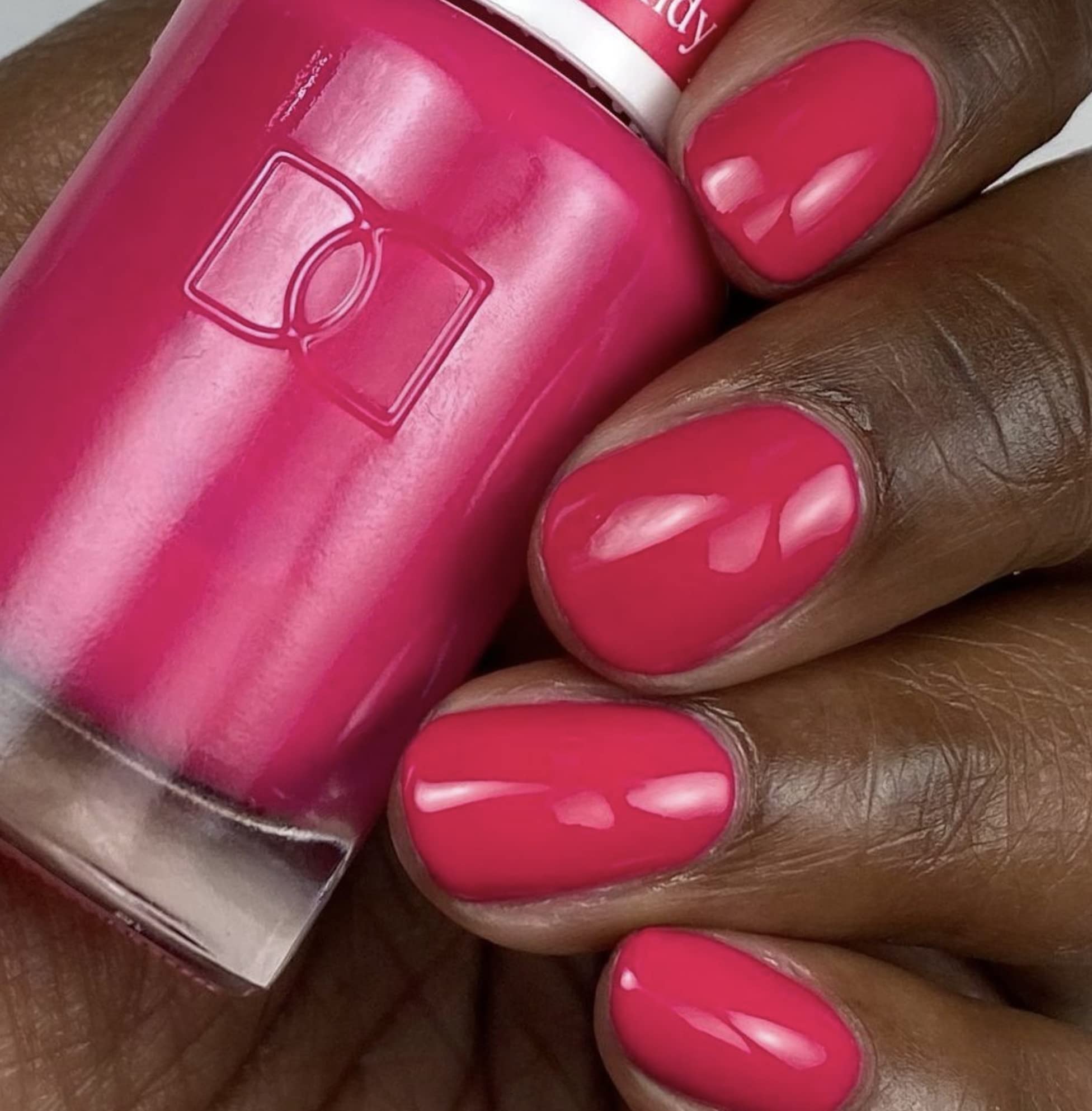 DND Gel Polish Set: Pink Collection Duo – UV/LED Polish & Matching Lacquer (711 Kandy) | DAISY DND