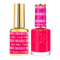 DAISY DND DND DC Gel Polish Set – Pink Collection Neon Pink 005, UV/LED Gel Polish & Air-Dry Lacquer Duo