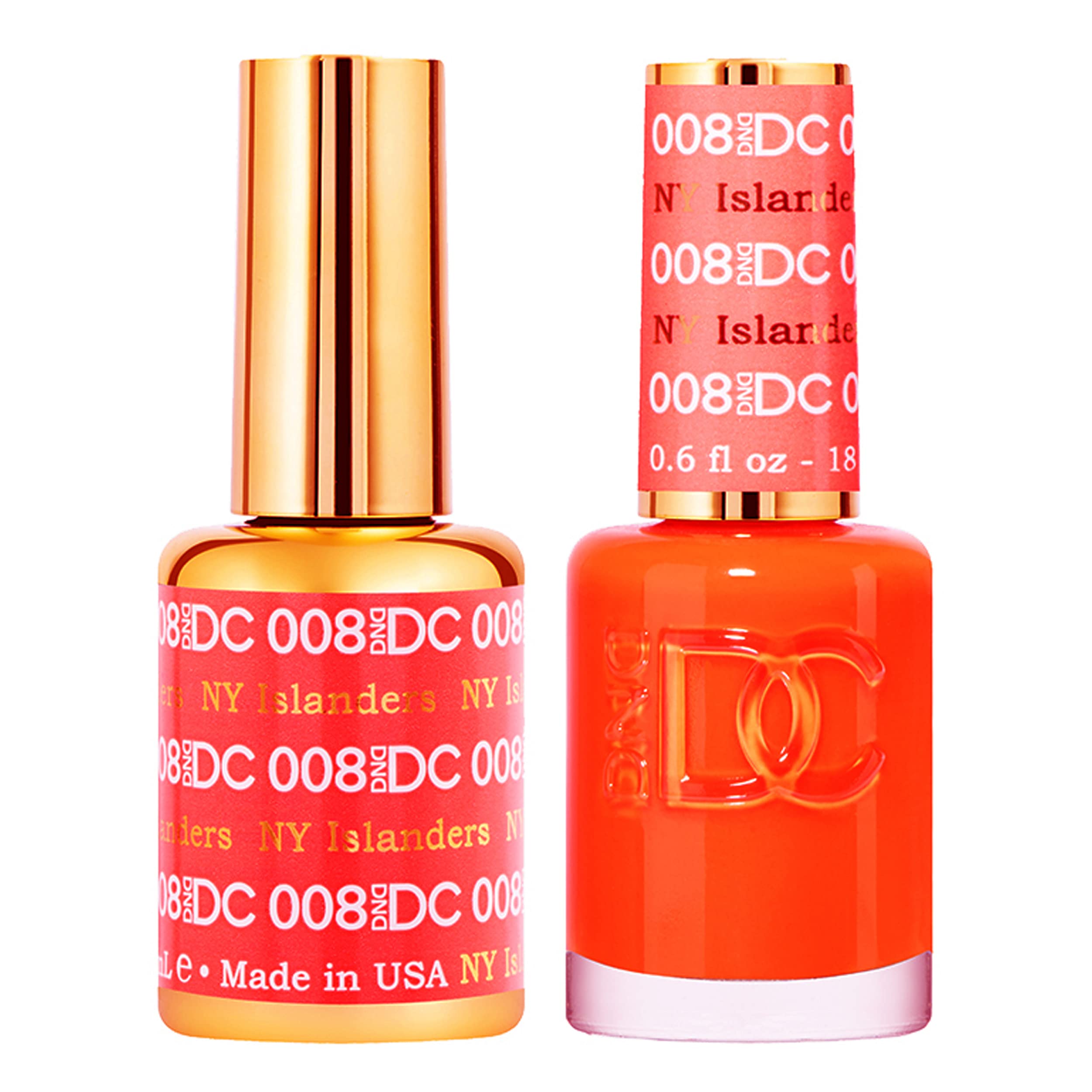 DAISY DND DC Gel Polish Set – Orange Collection | UV/LED GelPolish & Air Dry Lacquer Duo (0.5 fl oz each)