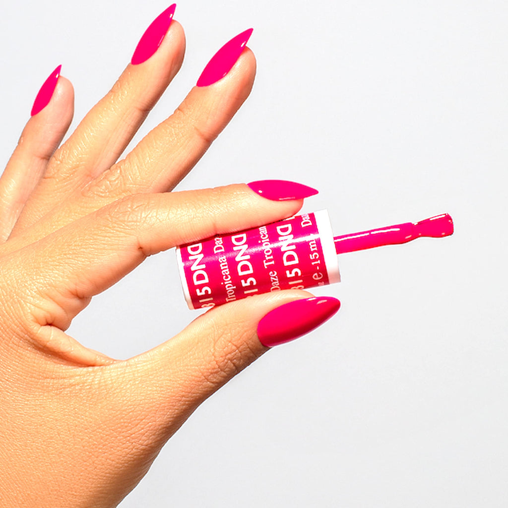 DAISY DND Gel Polish Set – Tropicana Daze 815 Pink Collection (Gel + Lacquer Duo) 0.5 Fl oz