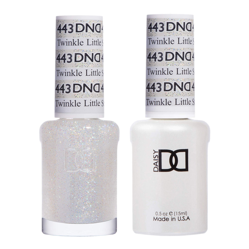 DAISY DND Gel Polish Set – Twinkle Little Star #443 Glitter Duo (0.5 fl oz)