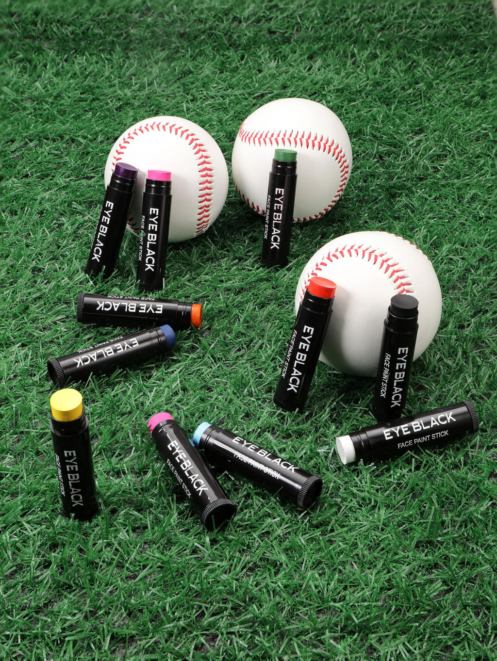 DALVGFN 12-Pack Eye Black Stick - Anti-Glare, Sweat-Proof Eyeblack for Baseball, Football, Softball, Lacrosse | Easy Application & Long-Lasting