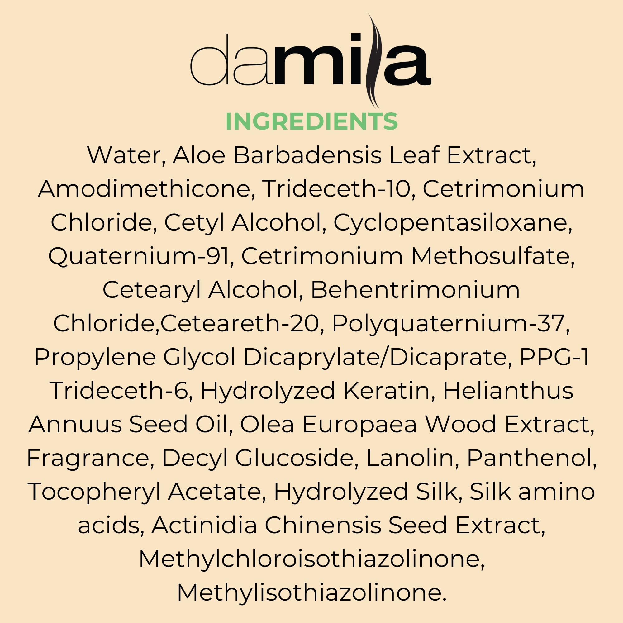 Damila Nourishing Conditioner with Keratin & Aloe Vera — Hydration for Damaged Hair