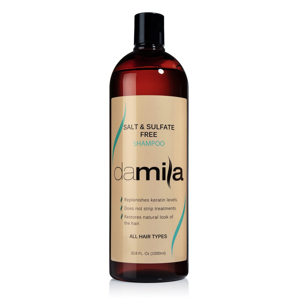 damila Salt & Sulfate Free Shampoo for Keratin & Color-Treated Hair – 33.8 fl oz