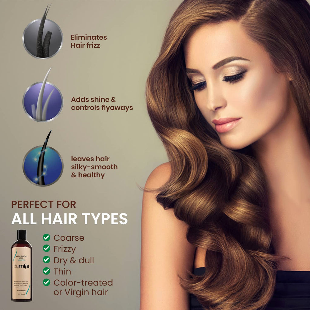 damila Salt & Sulfate Free Shampoo for Keratin & Color-Treated Hair - 16.9 fl oz