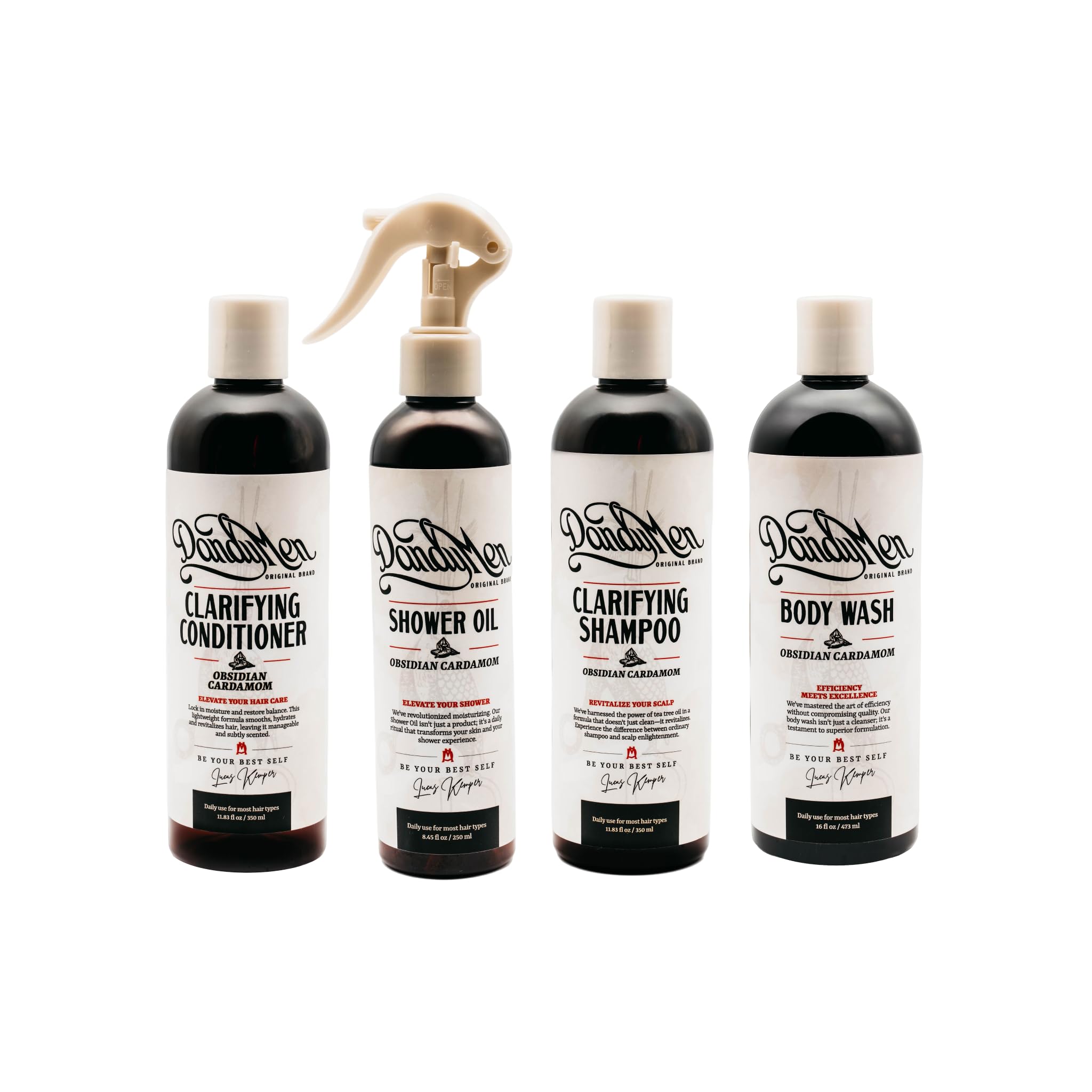 DandyMen Men’s Shower Set – Obsidian Cardamom