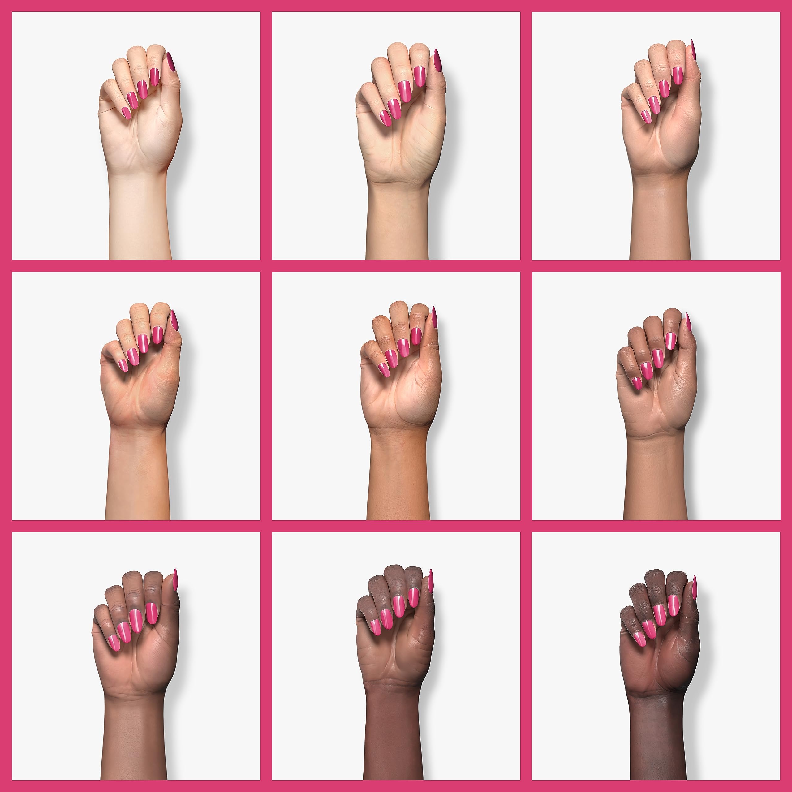 daniPro Doctor Formulated Nail Polish – Hot Pink | Undecylenic Acid, Biotin & Vitamins A & E, 4-Free, Quick-Dry, Made in USA
