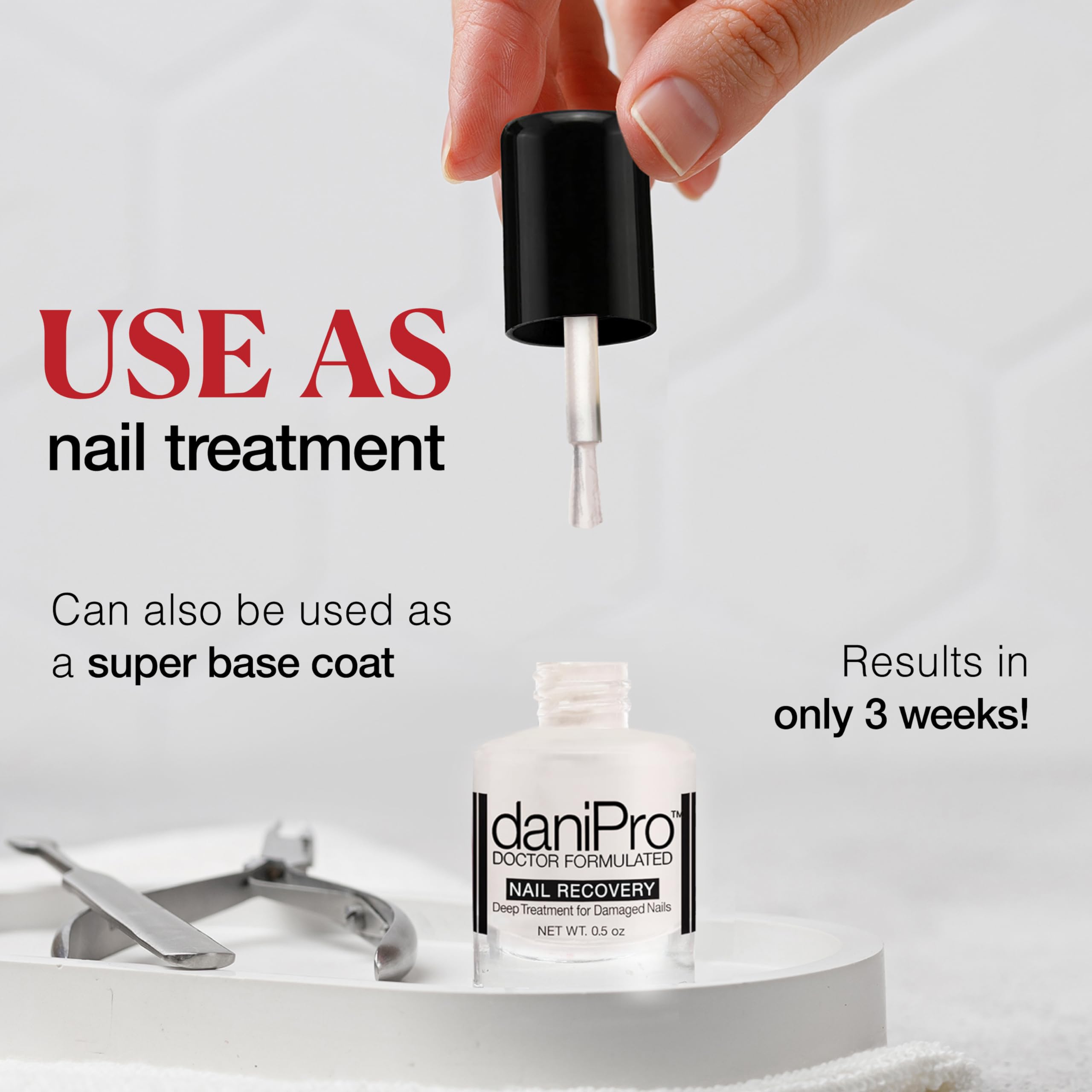 daniPro Doctor-Formulated Nail Recovery Base Coat – Strengthen & Revitalize Nails