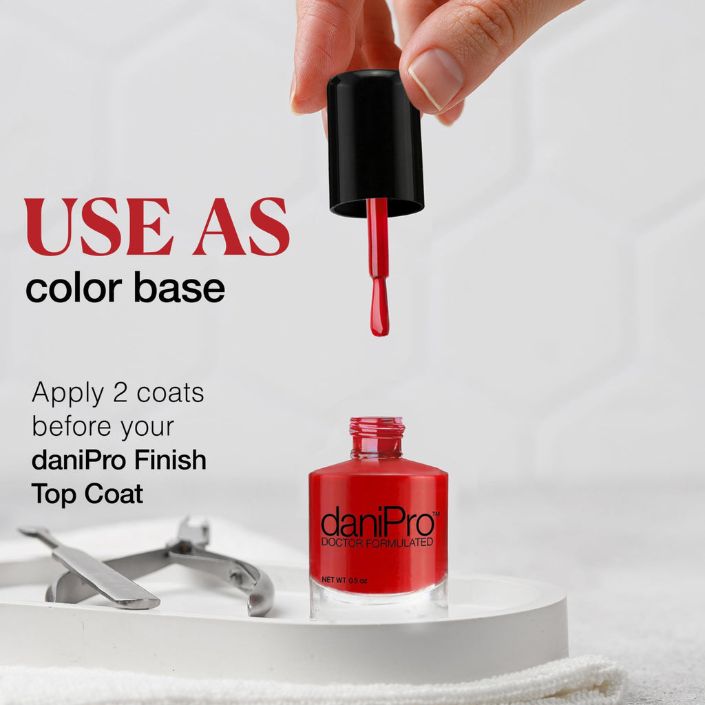 daniPro Doctor Formulated Nail Polish – First Kiss Red (0.5 oz)