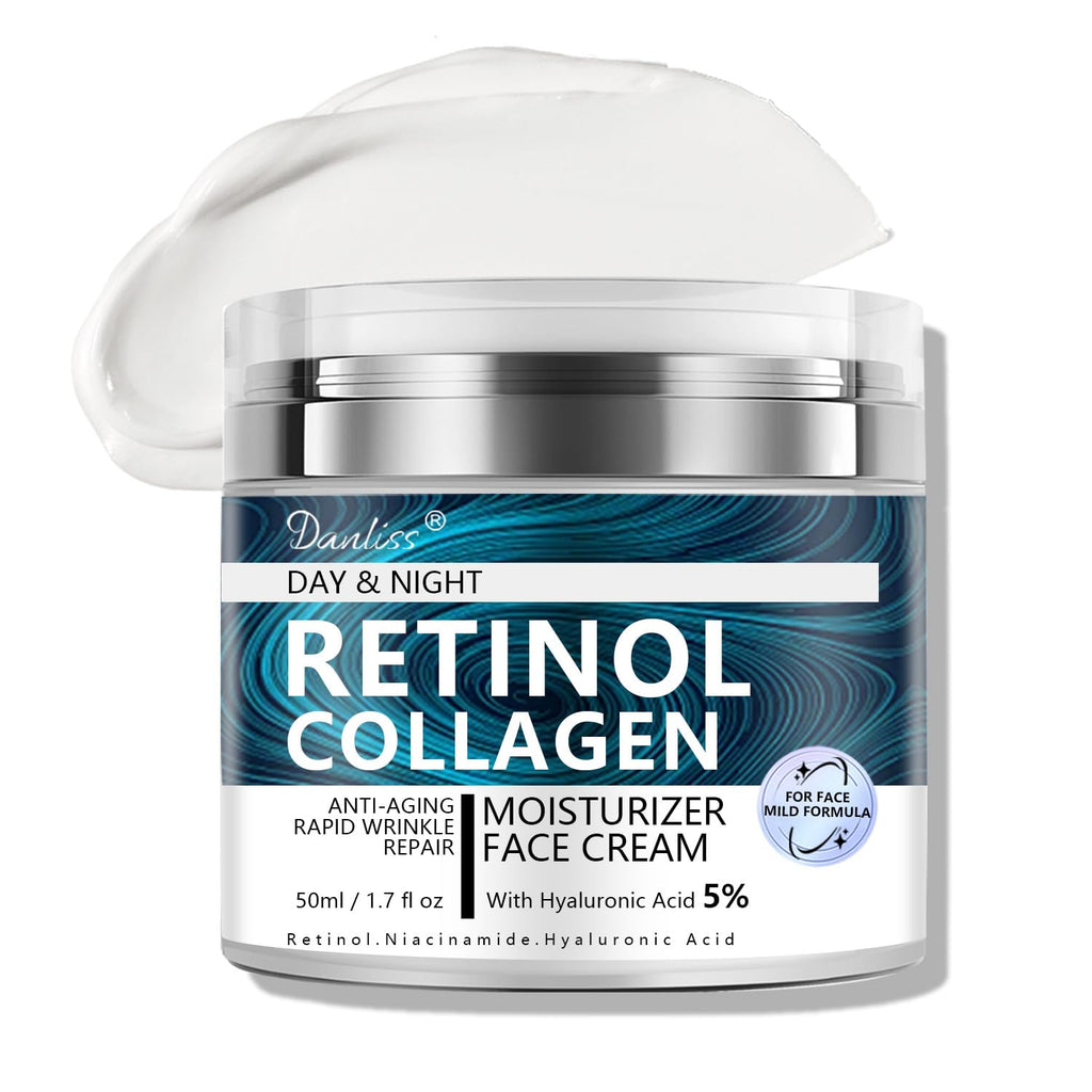 Danliss Collagen Retinol Cream for Face – Unscented with Hyaluronic Acid, 1.7 oz
