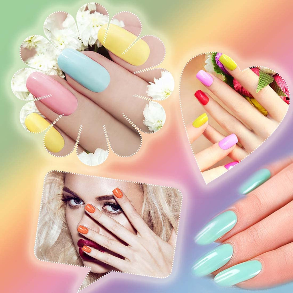 DANNEASY Nail Polish Strips Glitter - 24 Self-Adhesive Nail Wraps + Nail File & Cuticle Stick