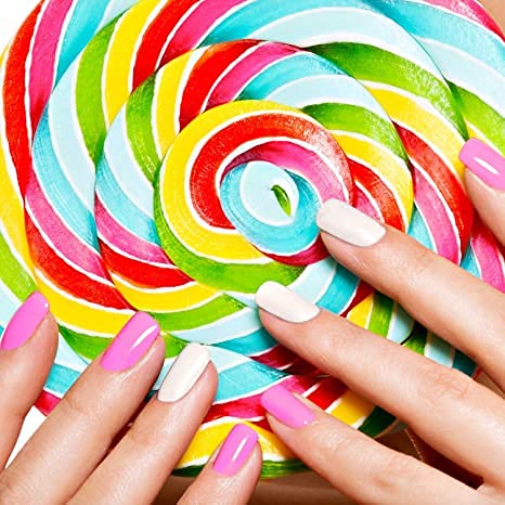 DANNEASY Nail Polish Strips Glitter - 24 Self-Adhesive Nail Wraps + Nail File & Cuticle Stick