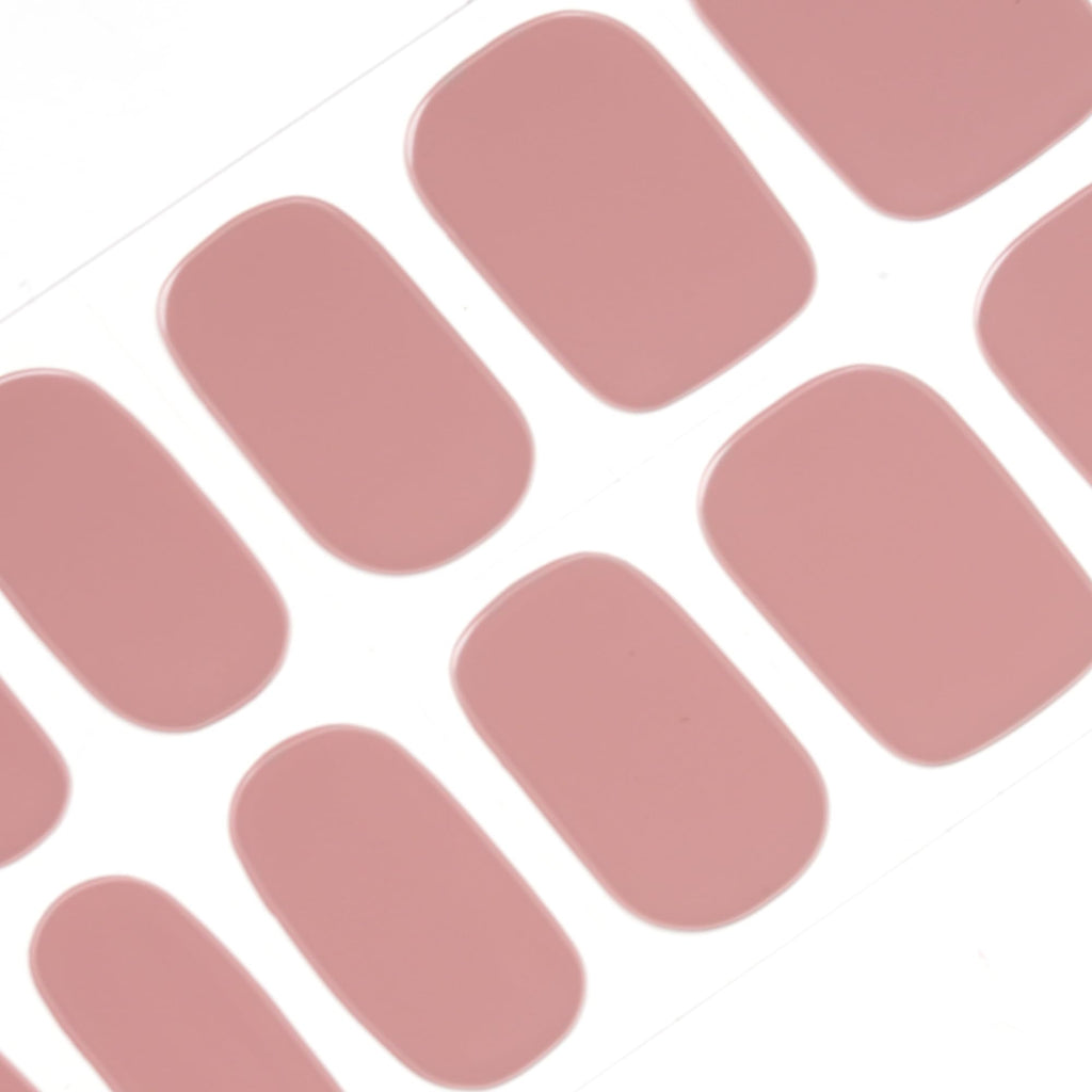 DANNI & TONI Semi Cured Gel Nail Strips – Neutral Nude Warm Nude (28 Stickers)