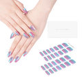 DANNI & TONI Chrome Dream Semi-Cured Gel Nail Strips – Holographic Aurora Nails, 28 Stickers