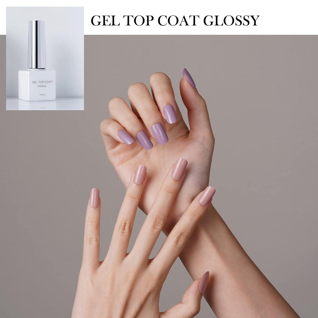 DANNI & TONI 8ml Glossy Gel Top Coat – High Shine, Long-Lasting Finish (UV/LED)