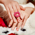 DANNI & TONI Heart Valentine Semi-Cured Gel Nail Strips – 28 Nail Wraps