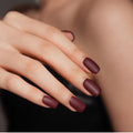 DANNI & TONI Semi-Cured Gel Nail Strips Matte Burgundy – Velvet Rouge | Easy At-Home Manicure