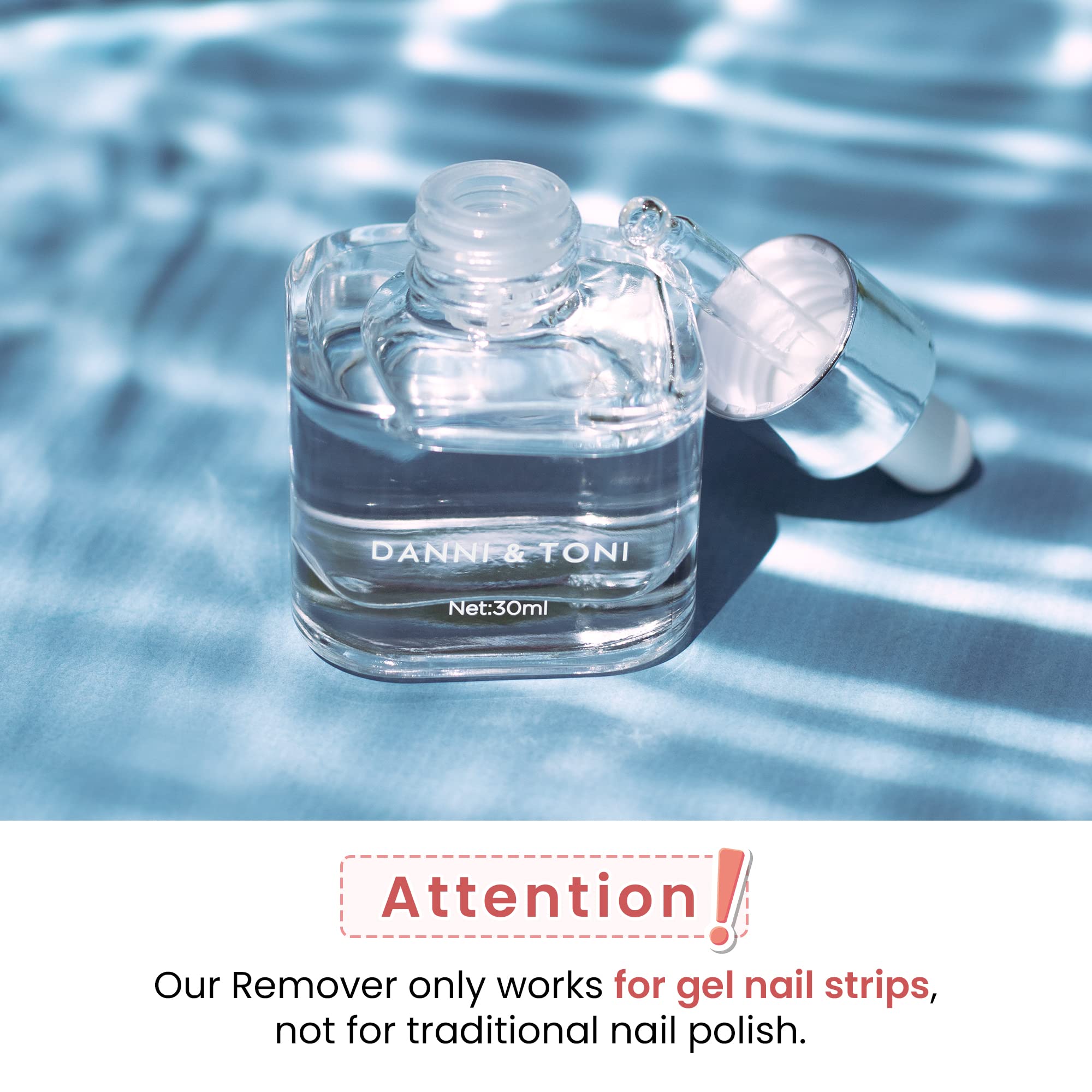 DANNI & TONI Professional Easy Peel Gel Nail Remover 30ml – Safe, Quick Gel Nail Sticker Removal