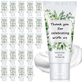 Dansib 24 Pcs Mini Sunscreen Bulk SPF 30 – 1oz Travel Size for Weddings (White Cream, Eucalyptus)