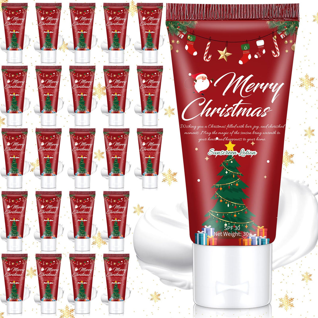 Dansib 24pc Mini Sunscreen Bulk – SPF 30 Travel Size 1oz for Christmas Gifts