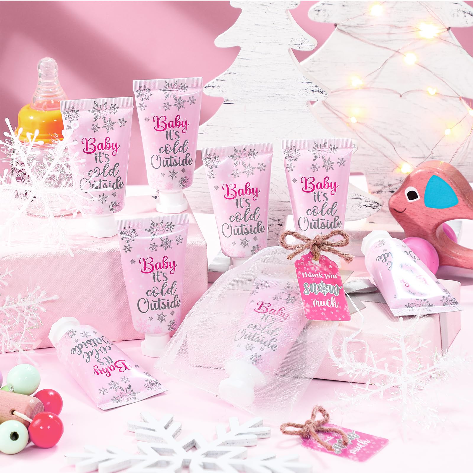 Dansib 48-Set Baby Shower Hand Cream Gift Set | Bulk Travel-Size Favors