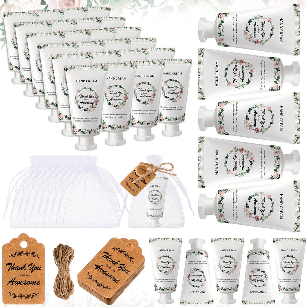 Dansib 24-Pack Mini Hand Lotion Gift Set – Elegant Gratitude-Themed Travel-Size Hand Creams