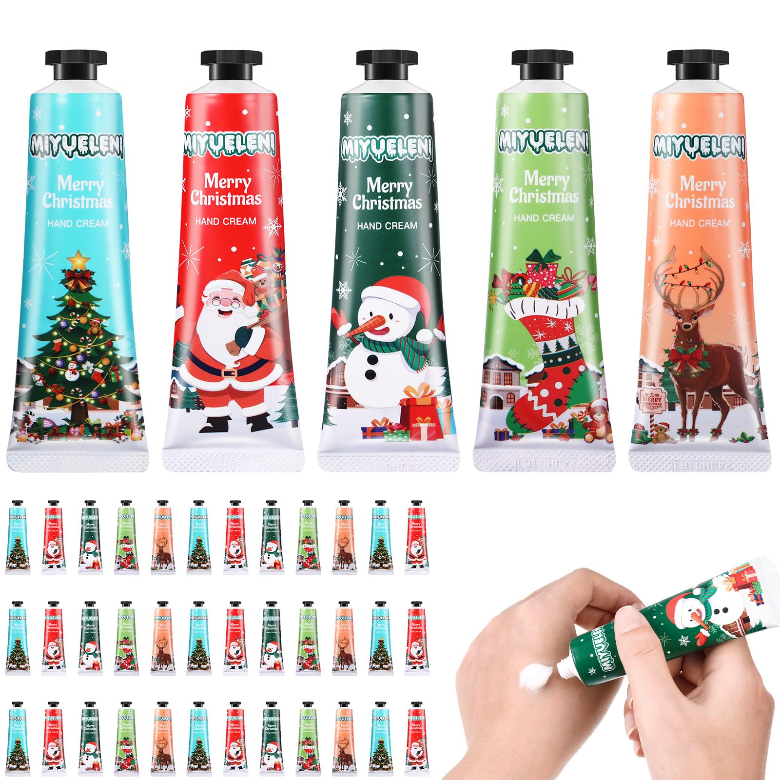 Dansib 36-Piece Christmas Hand Cream Gift Set – Nourishing, Travel-Ready Moisturizers