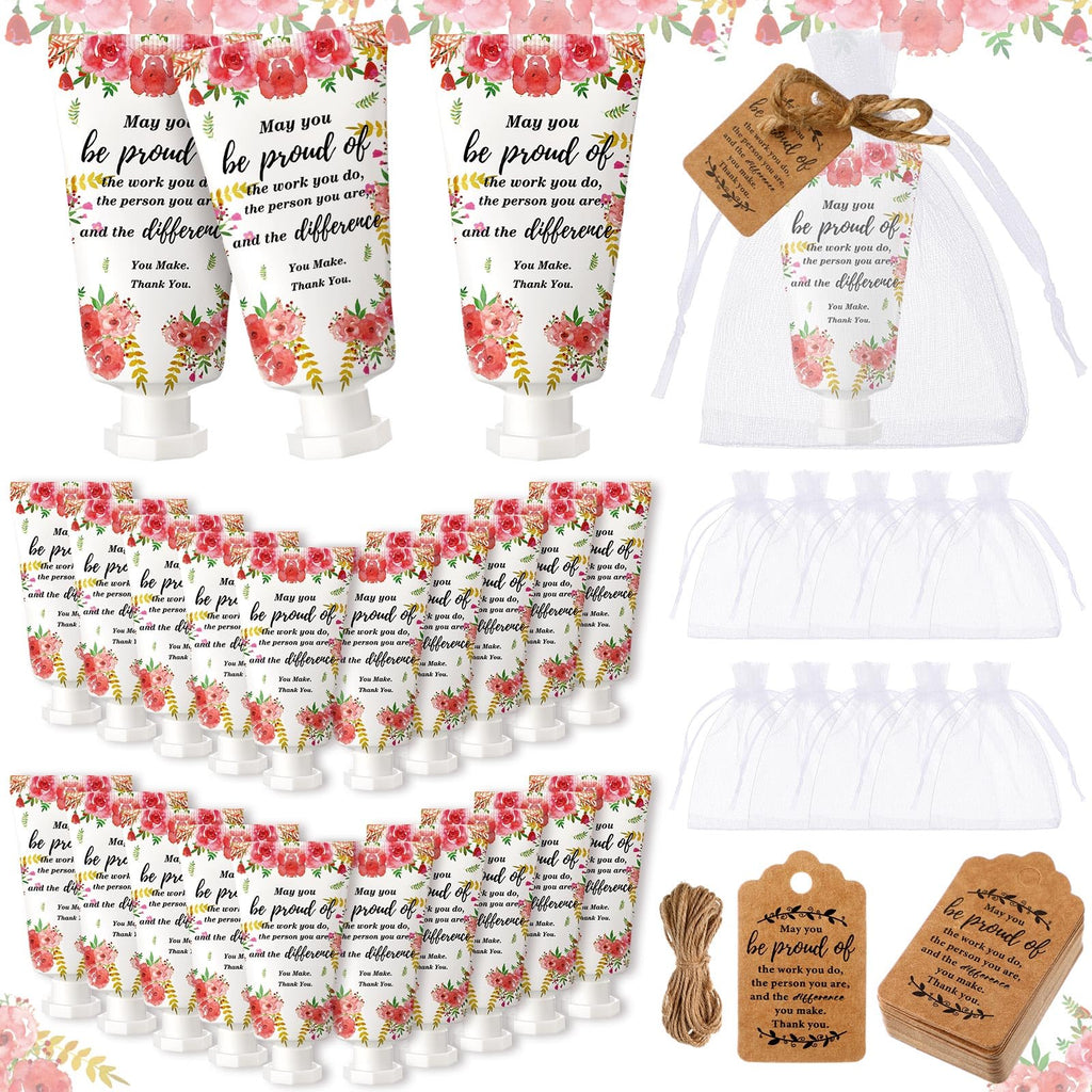 Dansib 48-Set Floral Hand Cream Gift Box - Employee Appreciation & Team Gifts