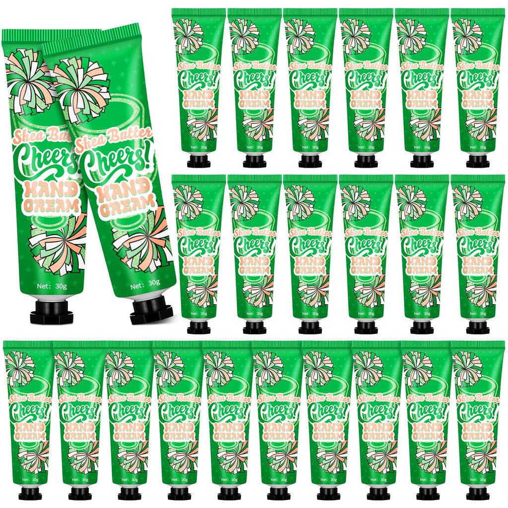 Dansib 24-Piece Cheer Team Hand Cream Bulk — Green Gift Set for Cheerleaders