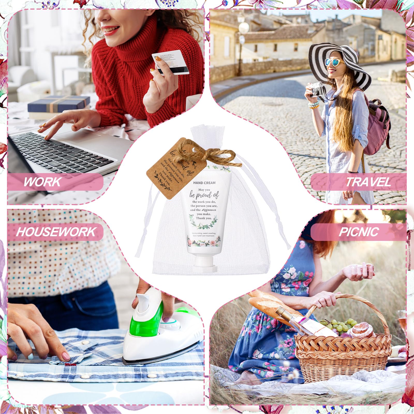 Dansib 24-Set Hand Cream Gift Box – Gratitude Theme Travel Size Moisturizers