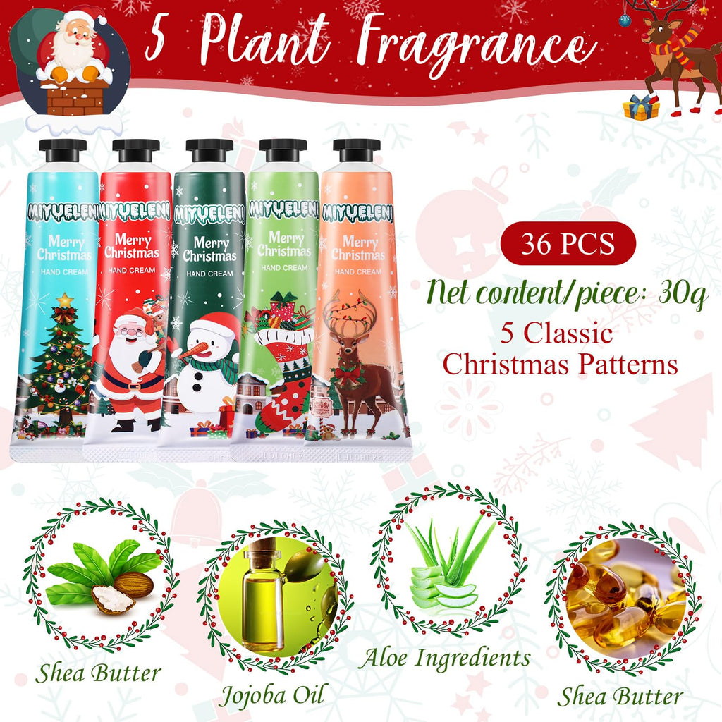 Dansib 36-Piece Christmas Hand Cream Gift Set – Nourishing, Travel-Ready Moisturizers