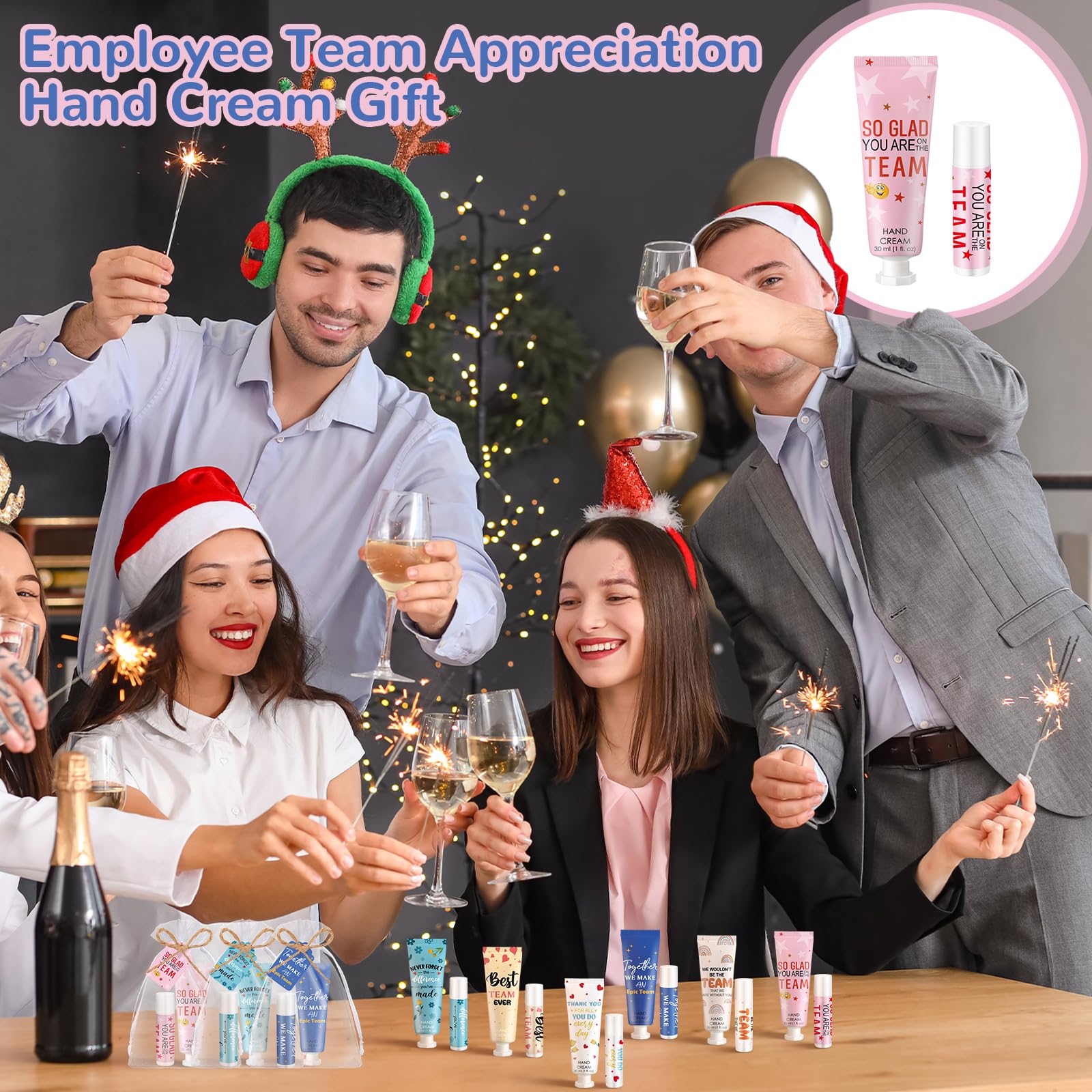 Dansib 24set/96pcs Best Team Ever Gifts – Coworker Appreciation Gift Set