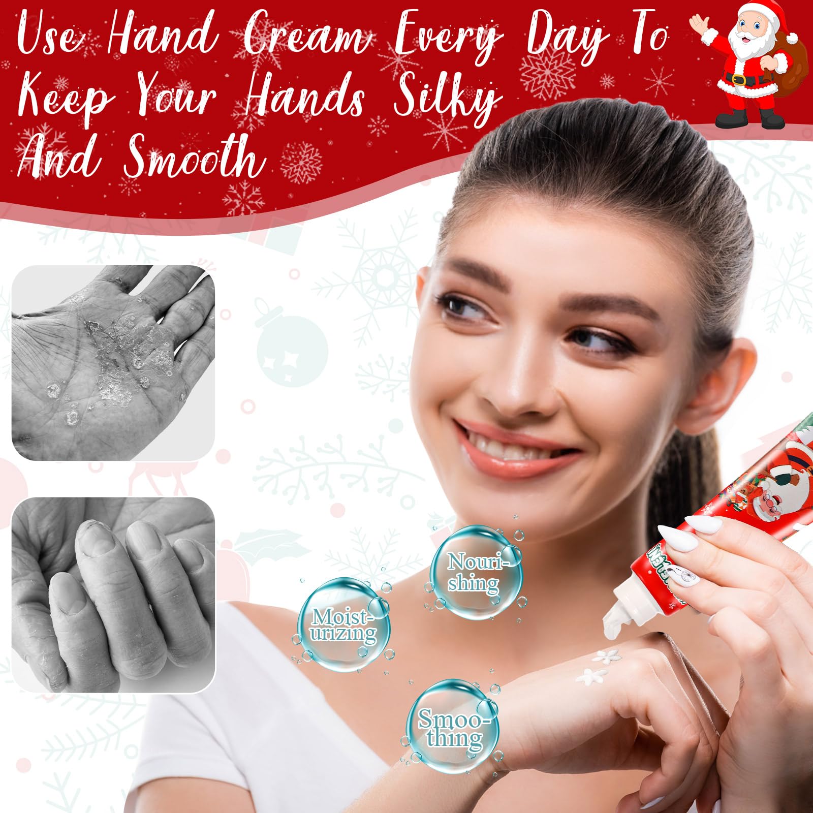 Dansib 24-Piece Christmas Hand Cream Gift Set – Moisturizing Fragranced Lotions