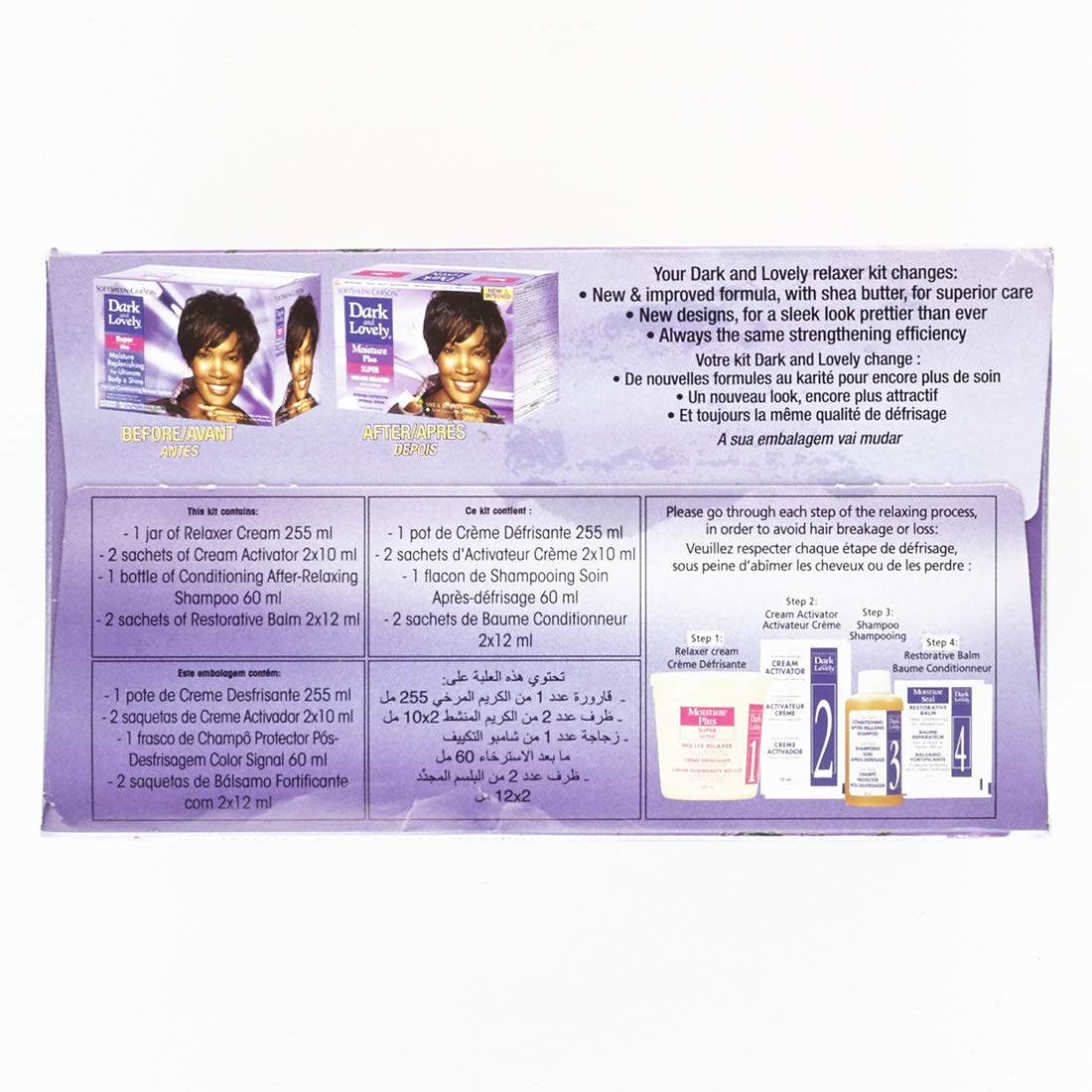 Dark and Lovely Healthy Gloss 5 Relaxer Kit – 4-in-1 Color & Conditioning System