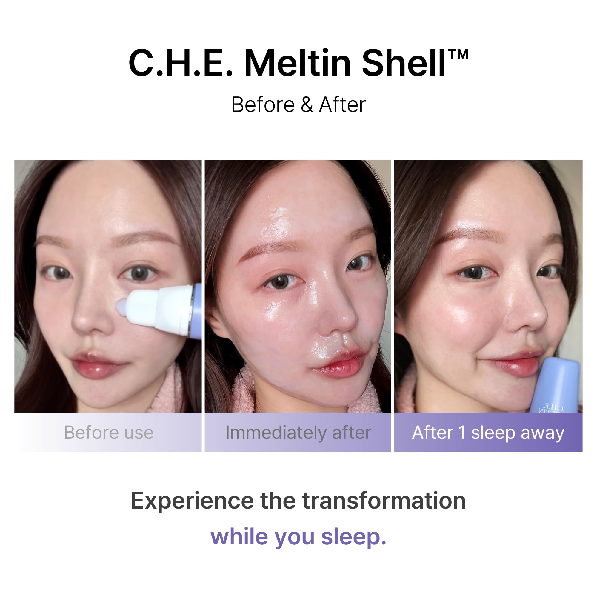 DaseuL’ C.H.E. Meltin Shell Overnight Mask – Built-In Brush, Ultra-Low Molecular Collagen & Hyaluronic Acid