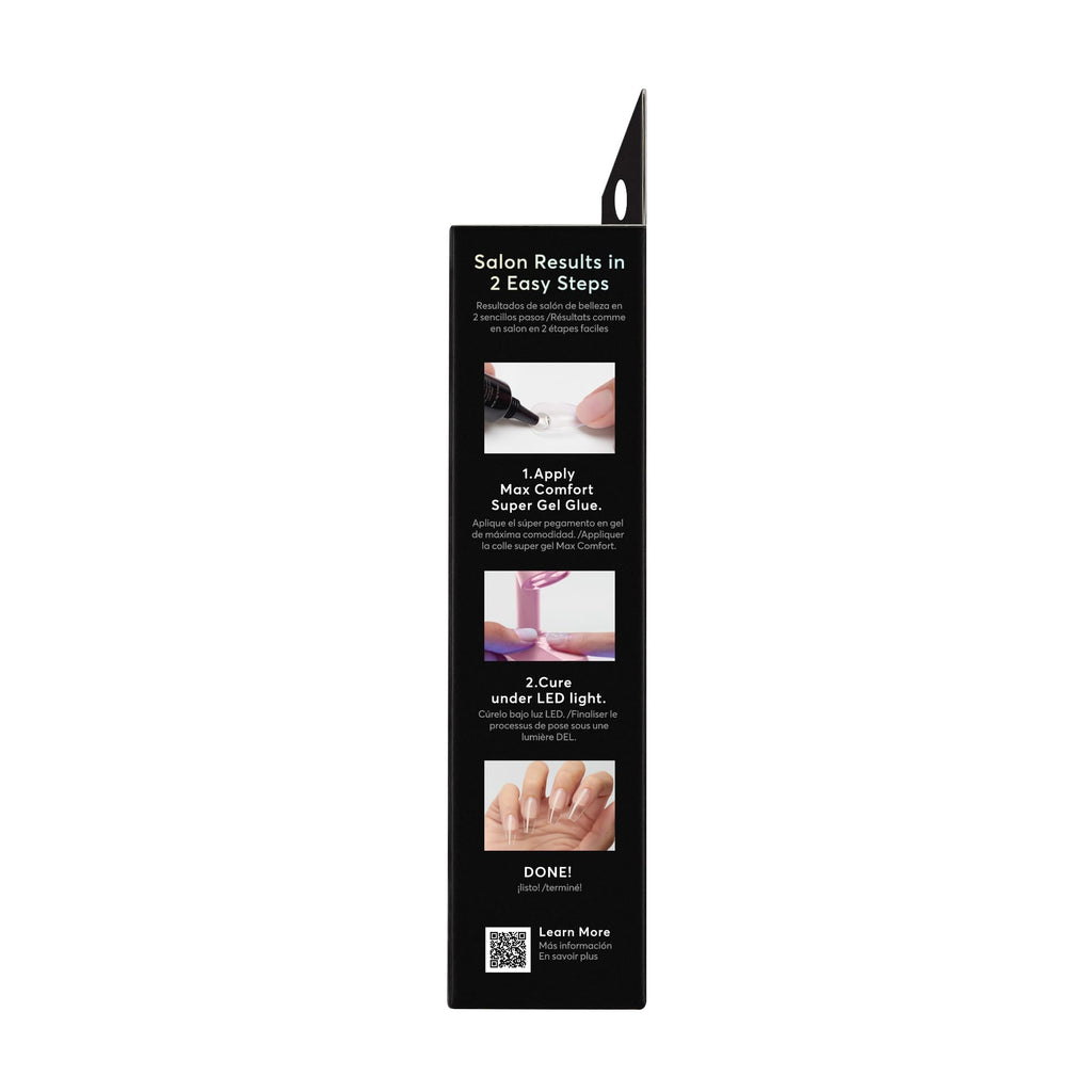 Dashing Diva GelXtend Starter Kit – Clear Long Coffin Nails with LED Lamp